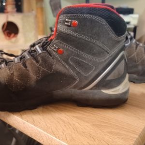 Lippi hiking boots size 11D dark grey suede.